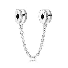Load image into Gallery viewer, Exquisite inlaid solid starry Silver 925 safety chain