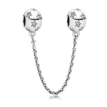 Load image into Gallery viewer, Exquisite inlaid solid starry Silver 925 safety chain