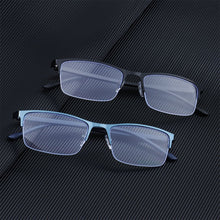 Load image into Gallery viewer, Eye Protection Half Frame Vintage Ultra Light Frame Computer Goggles Anti-Blue Light Glasses Business Reading Glasses