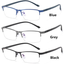 Load image into Gallery viewer, Eye Protection Half Frame Vintage Ultra Light Frame Computer Goggles Anti-Blue Light Glasses Business Reading Glasses