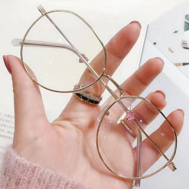 Protezione degli occhi Office Love Heart Occhiali da computer con montatura ultraleggera Occhiali anti-luce blu Occhiali da vista oversize 