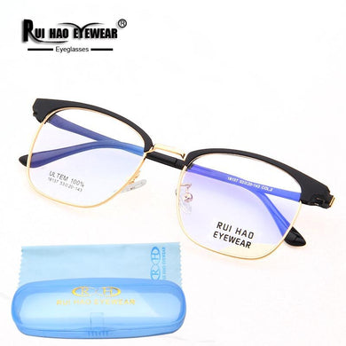 Eyebrow Eyeglasses Frame Rui Hao Eyewear Retro Glasses Frame Men Super Light Ultem Spectacles Frames 18137