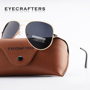 Eyecrafters Designer Classic Mens Polarized Sunglasses Driving Metal Frame Pilot Sunglasses Eyewear 3025