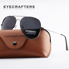Load image into Gallery viewer, Eyecrafters Designer Classic Mens Polarized Sunglasses Driving Metal Frame Pilot Sunglasses Eyewear 3025