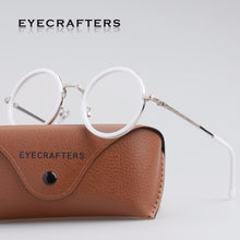 Carica l&#39;immagine nel visualizzatore di Gallery, Eyecrafters Retro Lady&#39;s Round Eyewear Frame  Men Women Clear Lens Optical Eyeglasses Frame Spectacle Frame Vintage