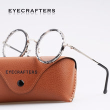 Carica l&#39;immagine nel visualizzatore di Gallery, Eyecrafters Retro Lady&#39;s Round Eyewear Frame  Men Women Clear Lens Optical Eyeglasses Frame Spectacle Frame Vintage