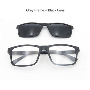 Eyeezi Polarized Sunglasses With Magnetic Clip-on Eyeglasses Frame Men Women Blue Light Blocking Optical Glasses Frames