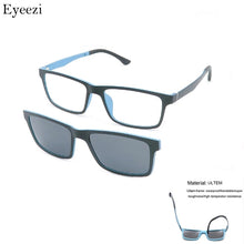 Load image into Gallery viewer, Eyeezi Polarized Sunglasses With Magnetic Clip-on Eyeglasses Frame Men Women Blue Light Blocking Optical Glasses Frames