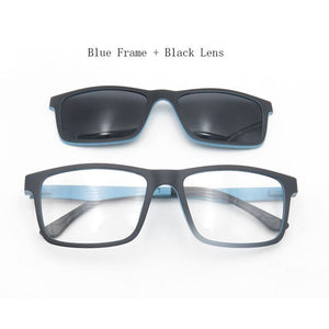 Eyeezi Polarized Sunglasses With Magnetic Clip-on Eyeglasses Frame Men Women Blue Light Blocking Optical Glasses Frames