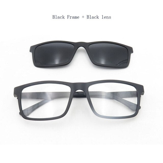 Eyeezi Polarized Sunglasses With Magnetic Clip-on Eyeglasses Frame Men Women Blue Light Blocking Optical Glasses Frames