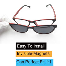 Load image into Gallery viewer, Eyeezi TR90 Anti Blue Light Optical Glasses Frames Polarized Sunglasses With Magnetic Clip Men Women Computer Eyeglasses