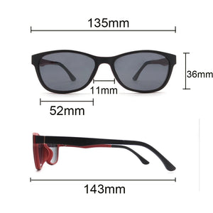 Eyeezi TR90 Anti Blue Light Optical Glasses Frames Polarized Sunglasses With Magnetic Clip Men Women Computer Eyeglasses