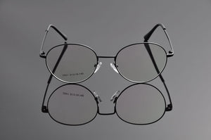 Eyeglasses Frames Men Fashionable Eyeglass Glasses Frame Brand Round Stainless Steel Glass Frame Women Eyewear Ev1155