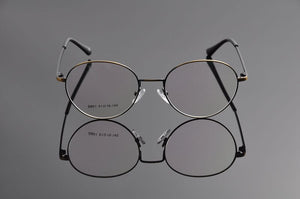 Eyeglasses Frames Men Fashionable Eyeglass Glasses Frame Brand Round Stainless Steel Glass Frame Women Eyewear Ev1155