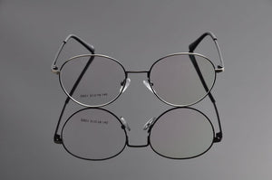 Eyeglasses Frames Men Fashionable Eyeglass Glasses Frame Brand Round Stainless Steel Glass Frame Women Eyewear Ev1155