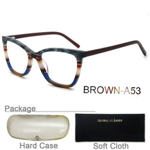 Load image into Gallery viewer, Eyeglasses Frames New Fashion Italy Designer Glasses Women Men Gray Red Brown Colorful Acetate Optical Eyewear  G86