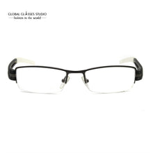 Load image into Gallery viewer, Eyeglasses Half Rim Small Size Stainless Steel With Acetate Eyewear Optical Frame Myopia And Reading Lens Available RO10678-C92
