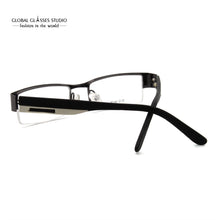 Load image into Gallery viewer, Eyeglasses Half Rim Small Size Stainless Steel With Acetate Eyewear Optical Frame Myopia And Reading Lens Available RO10678-C92