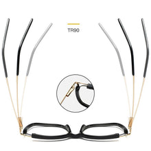 Load image into Gallery viewer, Eyeglasses Square glasses woman  fashion Clear lens Optical glasses frame women Metal Legs female oculos