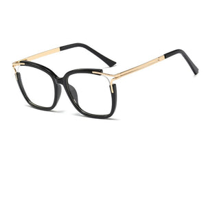 Eyeglasses Square glasses woman  fashion Clear lens Optical glasses frame women Metal Legs female oculos