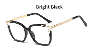 Eyeglasses Square glasses woman  fashion Clear lens Optical glasses frame women Metal Legs female oculos