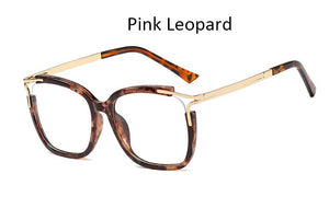 Eyeglasses Square glasses woman  fashion Clear lens Optical glasses frame women Metal Legs female oculos
