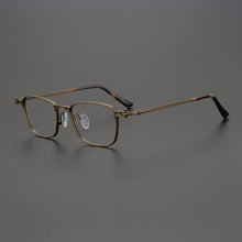 Load image into Gallery viewer, Eyeglasses Ultra Light Pure Titanium Retro Glasses Men Myopia Big Face Square Female Anti Radiation Discoloration Eyewear Frame