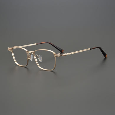 Eyeglasses Ultra Light Pure Titanium Retro Glasses Men Myopia Big Face Square Female Anti Radiation Discoloration Eyewear Frame