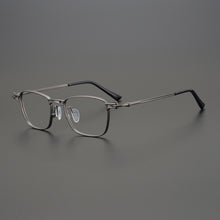 Load image into Gallery viewer, Eyeglasses Ultra Light Pure Titanium Retro Glasses Men Myopia Big Face Square Female Anti Radiation Discoloration Eyewear Frame