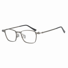 Load image into Gallery viewer, Eyeglasses Ultra Light Pure Titanium Retro Glasses Men Myopia Big Face Square Female Anti Radiation Discoloration Eyewear Frame