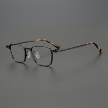 Load image into Gallery viewer, Eyeglasses Ultra Light Pure Titanium Retro Glasses Men Myopia Big Face Square Female Anti Radiation Discoloration Eyewear Frame