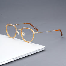 Load image into Gallery viewer, Eyeglow Designer Vintage Eyeglasses Frame Women&#39;s glasses Metal  Round Frame for Men Round Retro Prescription glasses