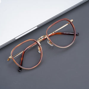 Eyeglow Designer Vintage Eyeglasses Frame Women's glasses Metal  Round Frame for Men Round Retro Prescription glasses