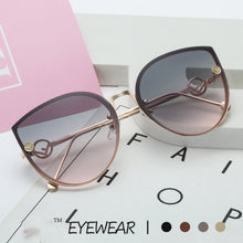 Load image into Gallery viewer, New Women Sunglasses Rimless UV400 Brand Designer High Quality Gradient Sun Glasses Female oculos