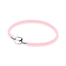 Load image into Gallery viewer, 100% 925 Sterling Silver New Elegant Fresh Basic Leather Hand Strap Classic Casual Women Suitable Gift Original Jewelry