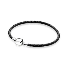 Load image into Gallery viewer, 100% 925 Sterling Silver New Elegant Fresh Basic Leather Hand Strap Classic Casual Women Suitable Gift Original Jewelry