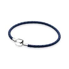 Load image into Gallery viewer, 100% 925 Sterling Silver New Elegant Fresh Basic Leather Hand Strap Classic Casual Women Suitable Gift Original Jewelry