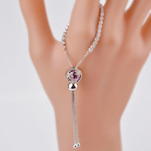 Carica l'immagine nel visualizzatore di Gallery, 925 Sterling Silver Bracelet for Women With Cubic Zircon Crystal Charm Bracelets Wedding Jewelry Gift For Woman Adjustable