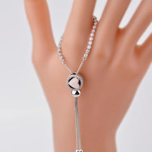 Carica l'immagine nel visualizzatore di Gallery, 925 Sterling Silver Bracelet for Women With Cubic Zircon Crystal Charm Bracelets Wedding Jewelry Gift For Woman Adjustable