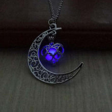 Carica l&#39;immagine nel visualizzatore di Gallery, 2017 Nuova collana luminosa Hot Moon, gioielli con gemme di fascino, placcato argento, regali di Halloween 