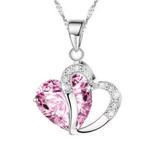 Load image into Gallery viewer, 2018 Sell like Hot Cakes 6 colors Top Class lady Fashion Heart Pendant Necklace Crystal jewelry New Girls Women Jewelry