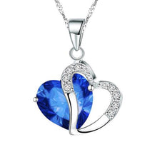 Load image into Gallery viewer, 2018 Sell like Hot Cakes 6 colors Top Class lady Fashion Heart Pendant Necklace Crystal jewelry New Girls Women Jewelry