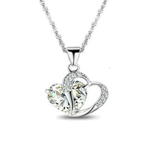 Load image into Gallery viewer, 2018 Sell like Hot Cakes 6 colors Top Class lady Fashion Heart Pendant Necklace Crystal jewelry New Girls Women Jewelry