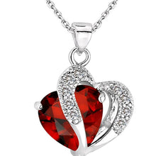 Load image into Gallery viewer, 2018 Sell like Hot Cakes 6 colors Top Class lady Fashion Heart Pendant Necklace Crystal jewelry New Girls Women Jewelry