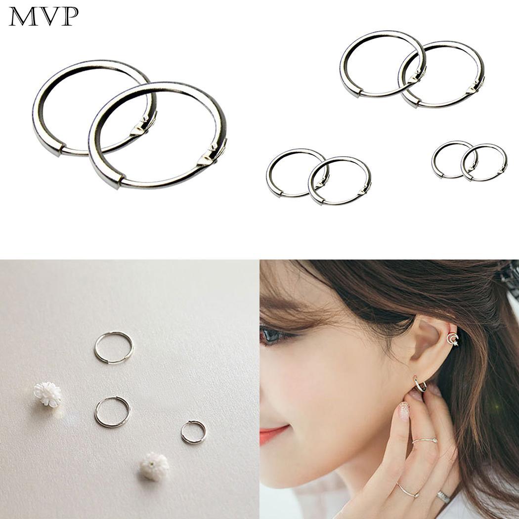 Small Round Hoop Earrings For Women 3 pcs/set Fashion Smooth Twist Circle Round Earring Brincos Jewelry Accessory Gift