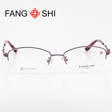 Load image into Gallery viewer, FANG SHI Women Eyeglasses Frame Half Rimless Optical Glasses Frames Design Light Spectacles oculos feminino 92375
