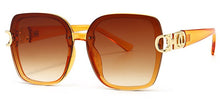 Load image into Gallery viewer, FEISHINI 2023  Big Square Sunglasses Women Vintage Transparent Goggle Oversized Sun glasses Ladies UV400 Protection