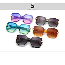 Load image into Gallery viewer, FEISHINI 2023  Big Square Sunglasses Women Vintage Transparent Goggle Oversized Sun glasses Ladies UV400 Protection