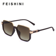 Carica l&#39;immagine nel visualizzatore di Gallery, FEISHINI Brand Metal Frame Butterfly Women Sunglasses Unisex Brand Design Trendy Sunglass Female UVB Gradient