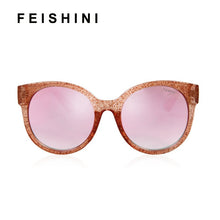Load image into Gallery viewer, FEISHINI Stars Shine Plastic Frame Festival RED Cat eye Sunglasses Ladies Mirror 2023 GG Women Glasses UV Protector
